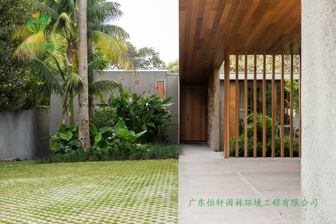阳江海陵岛海边私人别墅花园绿化工程设计施工改造实景图